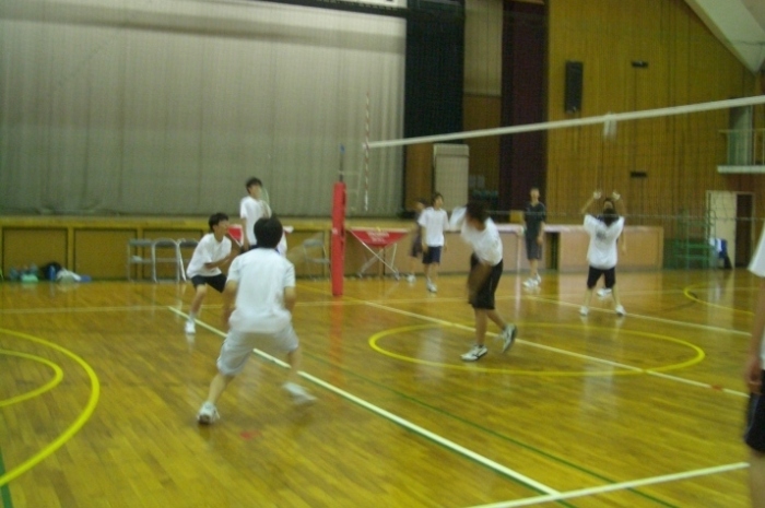 男子バレー部練習風景