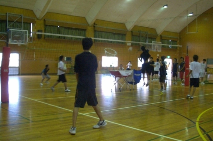 男子バレー部練習風景