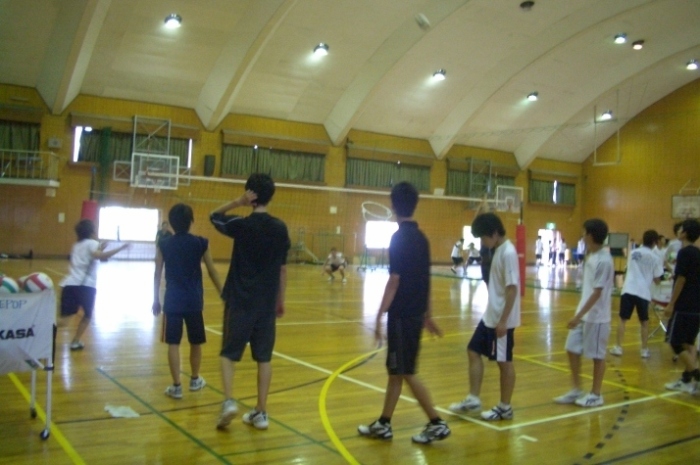 男子バレー部練習風景