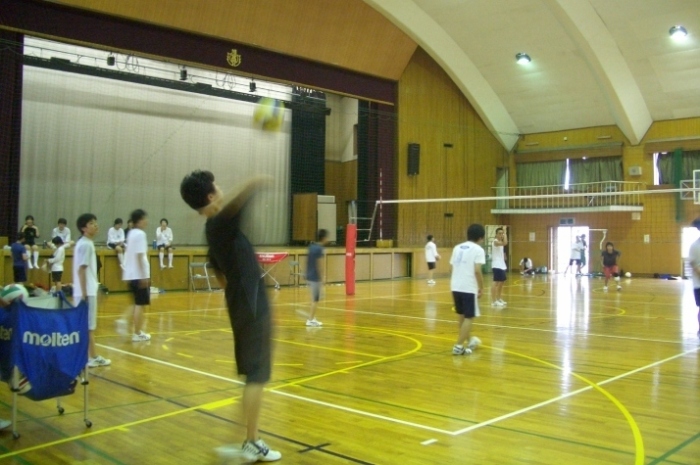 男子バレー部練習風景