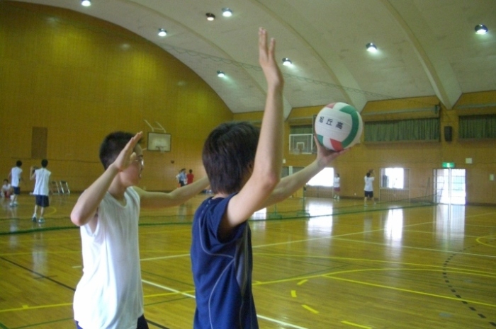 男子バレー部練習風景