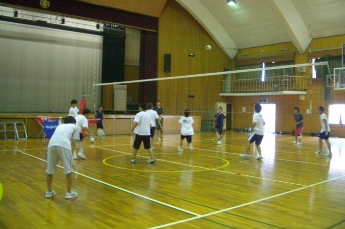 男子バレー部練習風景