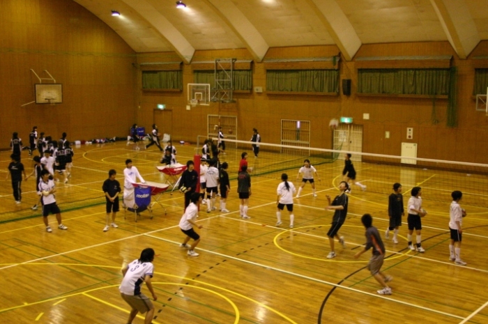 男子バレー部練習風景