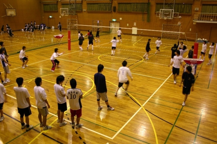 男子バレー部練習風景