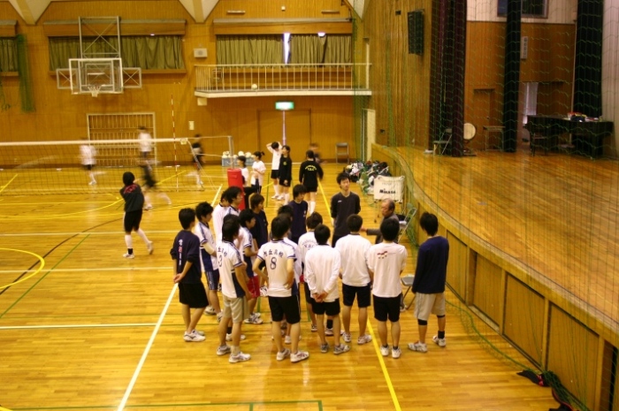 男子バレー部練習風景