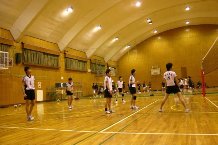 男子バレー部練習風景