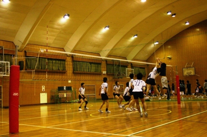 男子バレー部練習風景