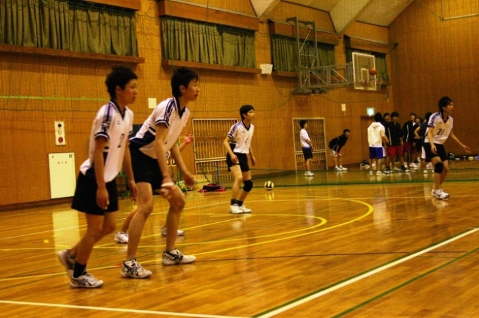 男子バレー部練習風景