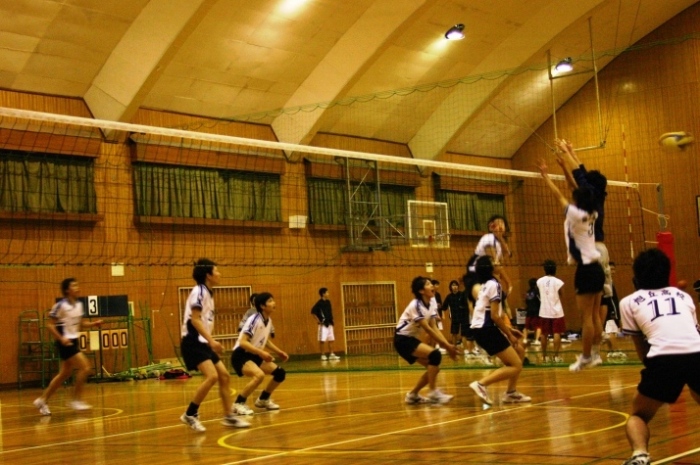 男子バレー部練習風景