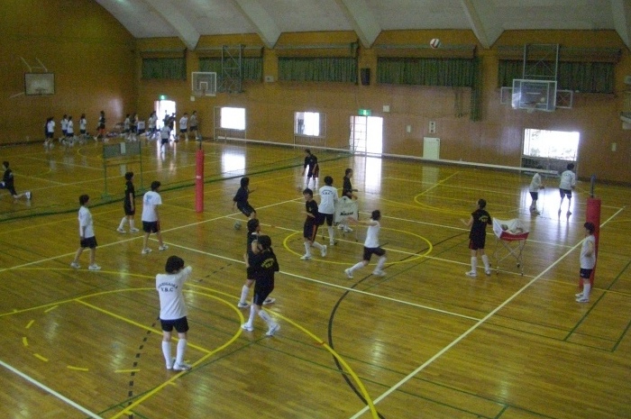 女子バレー部練習風景