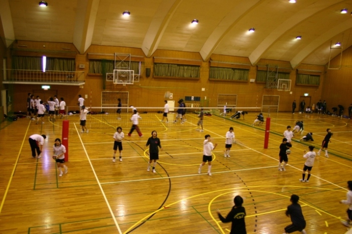 女子バレー部練習風景