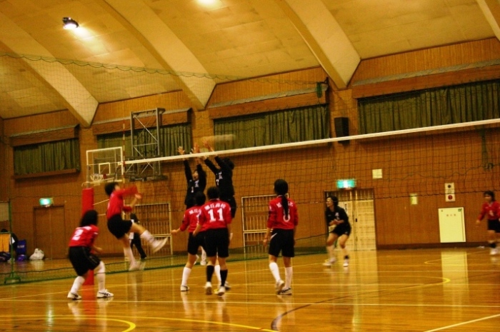 女子バレー部練習風景