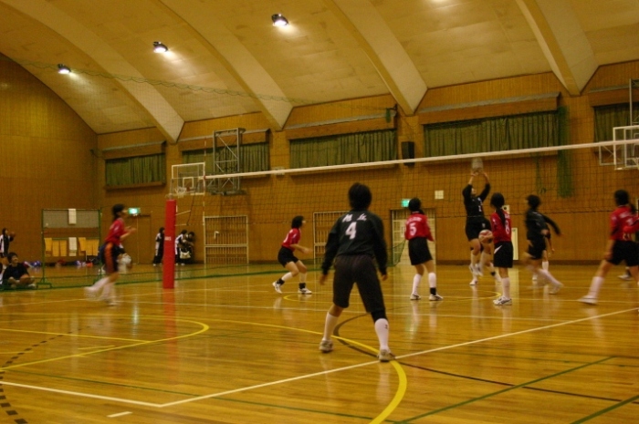 女子バレー部練習風景