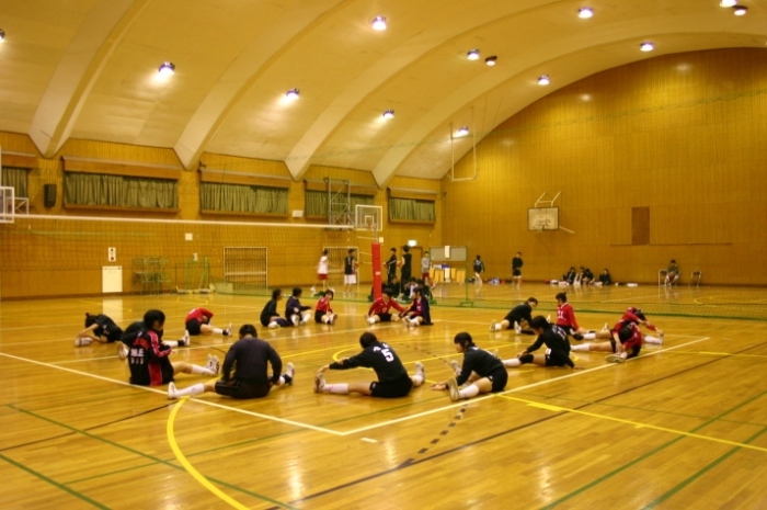 女子バレー部練習風景