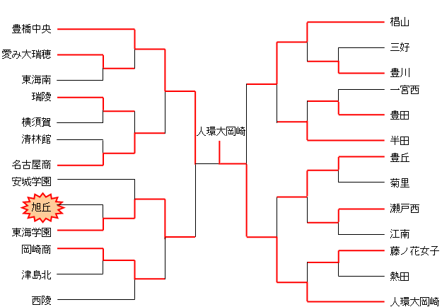 平成20年度　東海高校選抜大会　愛知県予選（女子）